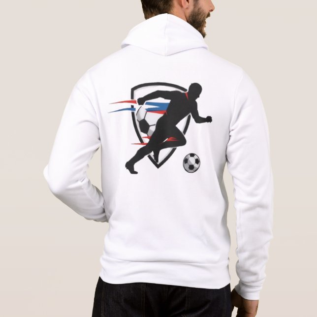 Personalized Soccer Hoodie | Minimalist Football (Back)