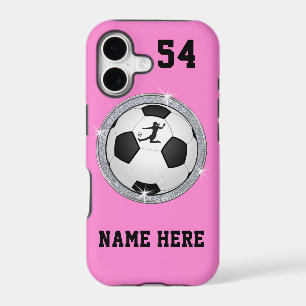Personalized Soccer iPhone Case, Older to Newest 17 Case