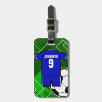 White Jersey Logo Luggage Tag