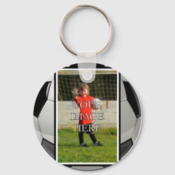 Personalized Soccer Key Chain by StillImages at Zazzle