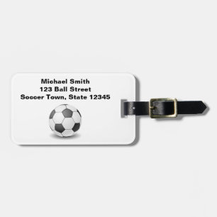 Personalized SOCCER Luggage Tag