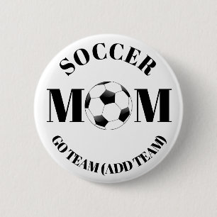 Personalized Soccer Mom Add Team Button