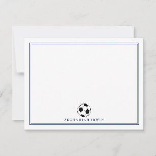Personalized Soccer Note Cards Soccer Stationery
