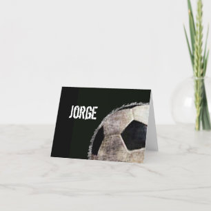 Personalized Soccer Note Cards Template