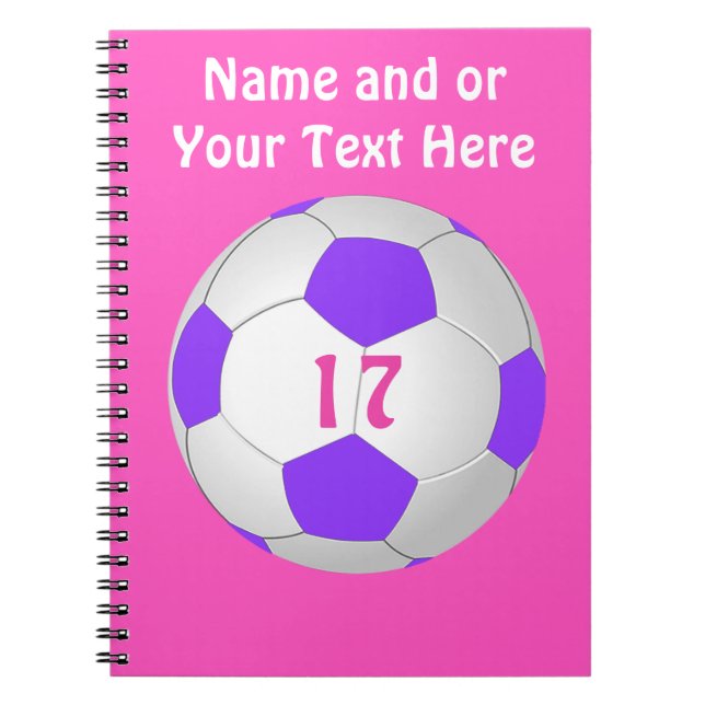 Personalized Soccer Notebook for Girls (Front)