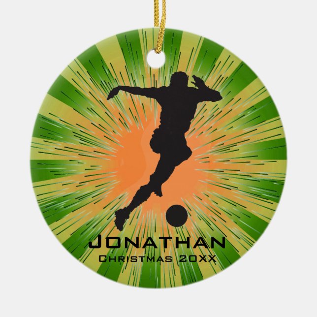 Personalized Soccer Ornament (Front)