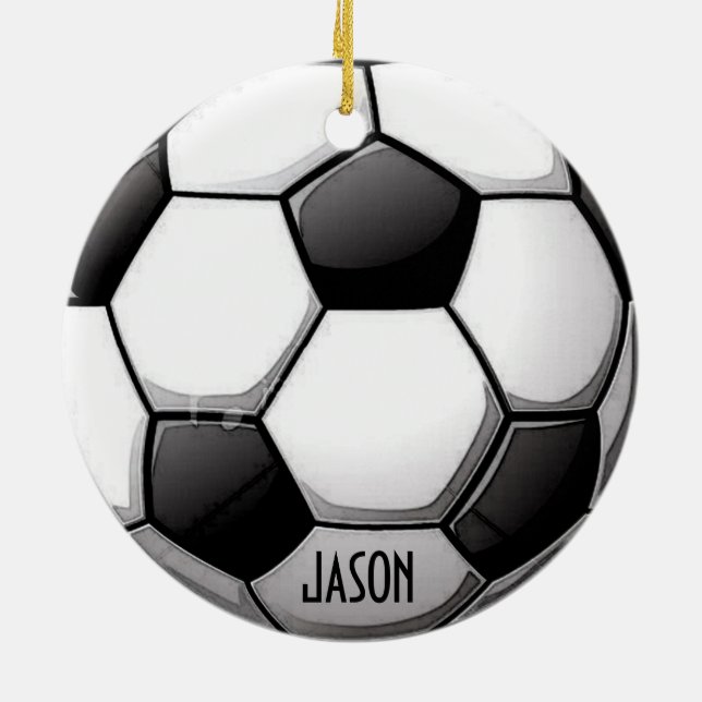 Personalized Soccer Ornament (Back)