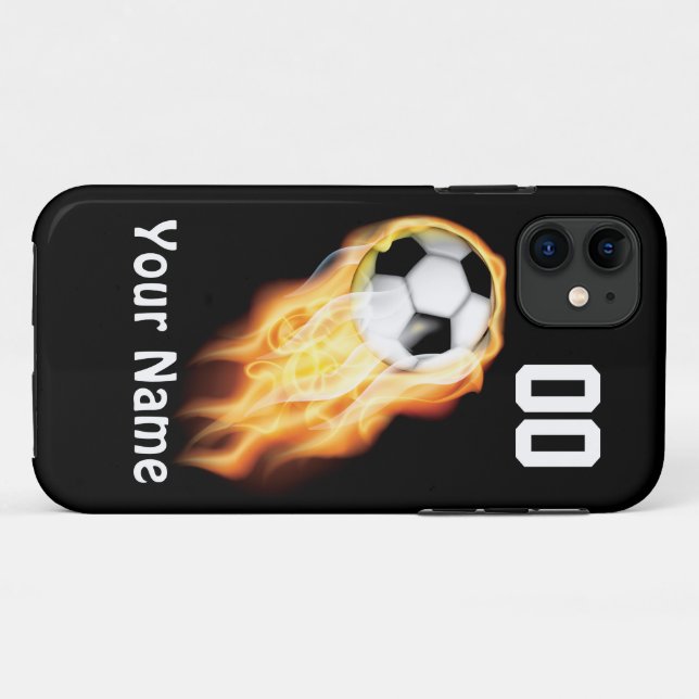 PERSONALIZED Soccer Phone Cases YOUR NUMBER & NAME | Zazzle