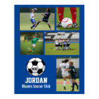 Personalized Soccer Photo Collage Name Team #