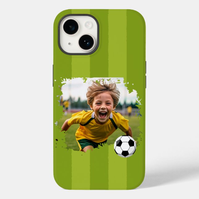 Personalized Soccer Photo - Custom Name & image Case-Mate iPhone Case (Back)
