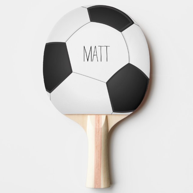 Personalized Soccer Ping-Pong Paddle (Front)