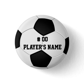 Personalized Soccer Pins with Your Text or Delete