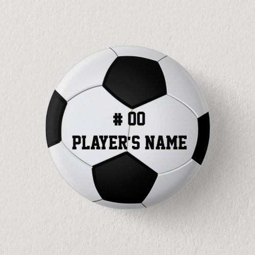 Personalized Soccer Pins with Your Text or Delete