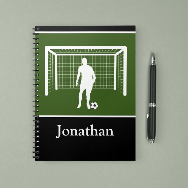 Personalized Soccer Player Coach Goalie Athletic Notebook (Creator Uploaded)