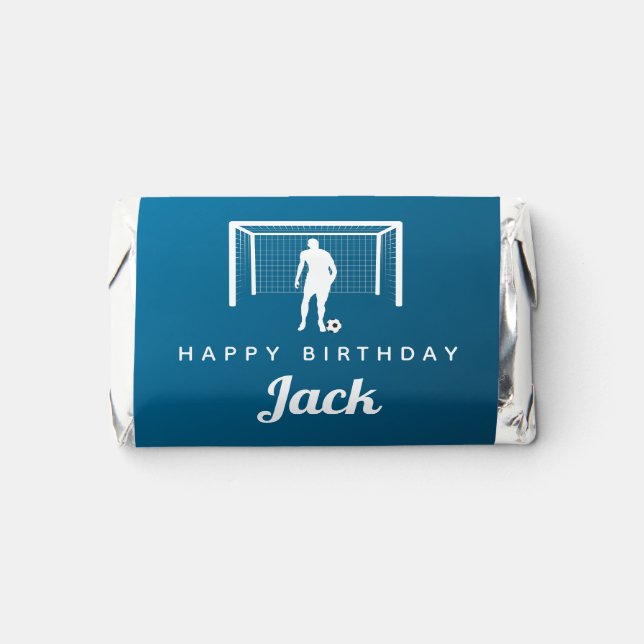 Personalized Soccer Player Goalkeeper Football Hershey's Miniatures (Front)