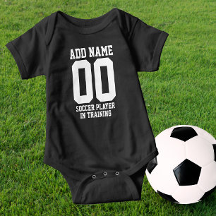 Personalized Soccer Player in Training Baby Bodysu Bodysuit