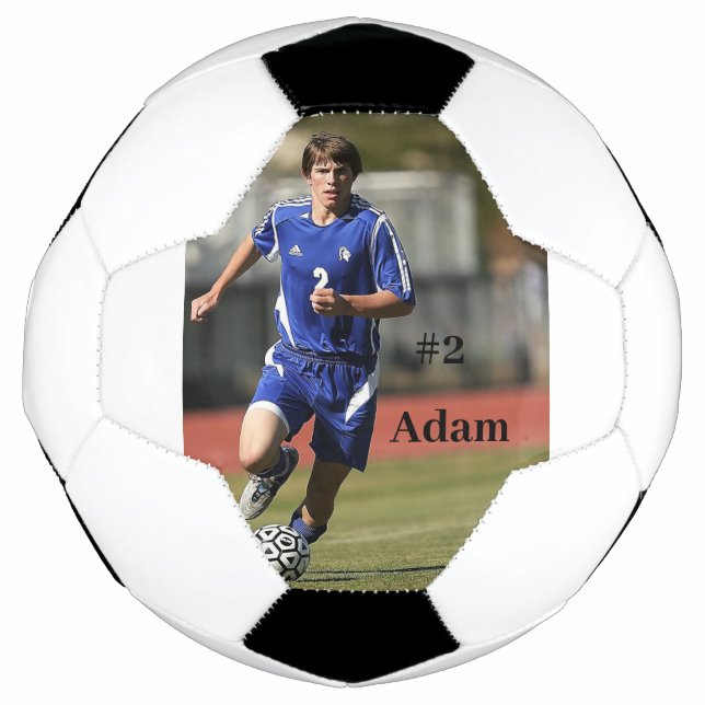 Personalized Soccer Player Photo and Name Ball (Front)