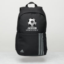 Personalized Soccer Player Team Name Custom Text Adidas Backpack Personalized Soccer Player Team Name Custom Text Adidas Backpack