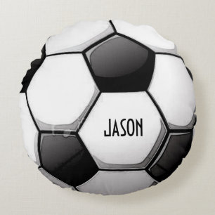 Personalized Soccer Round Pillow