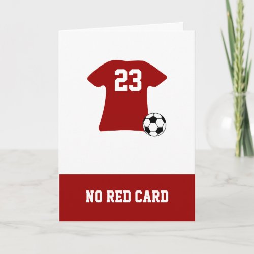 Personalized Soccer Shirt With Ball Card