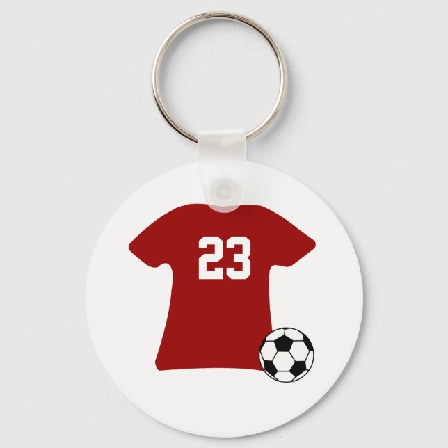 Personalized Soccer Shirt With Ball Keychain (Front)