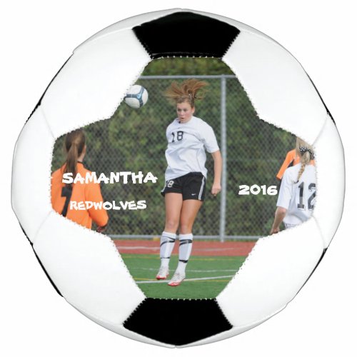 Personalized soccer soccer ball