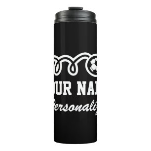 Personalized soccer sport thermal tumbler mug gift