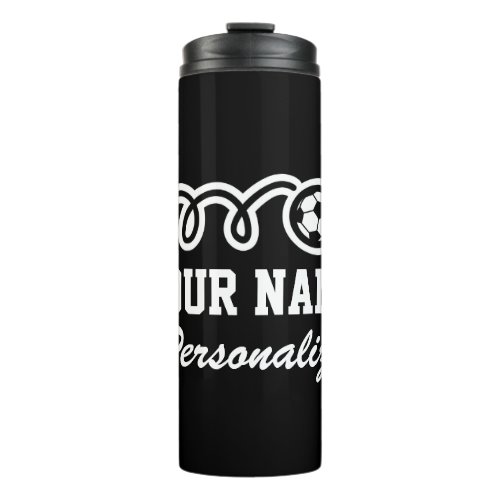 Personalized soccer sport thermal tumbler mug gift