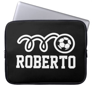 Personalized soccer sports Neoprene 15 inch Laptop Sleeve