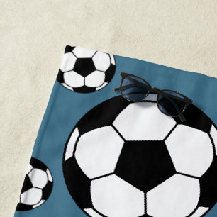 Personalized Soccer Sports Summer Beach Towel