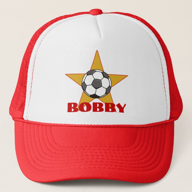 Personalized Soccer Star Hat (Front)