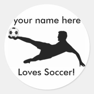 Personalized soccer sticker