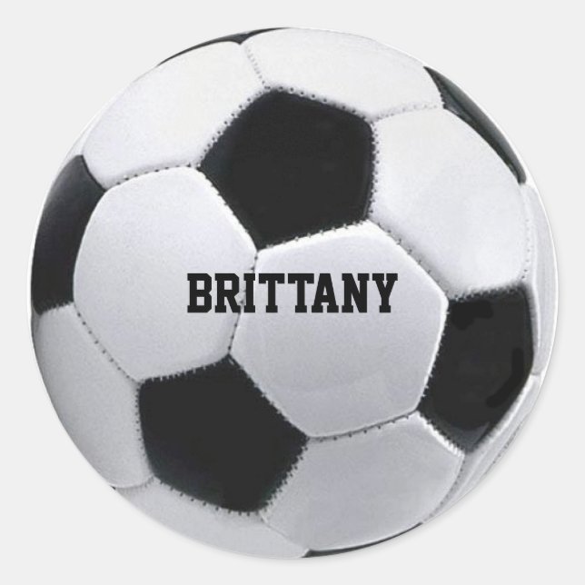 Personalized Soccer Stickers (Front)