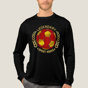 Personalized Soccer Team Emblem Birthday Gifts Tri-Blend Shirt