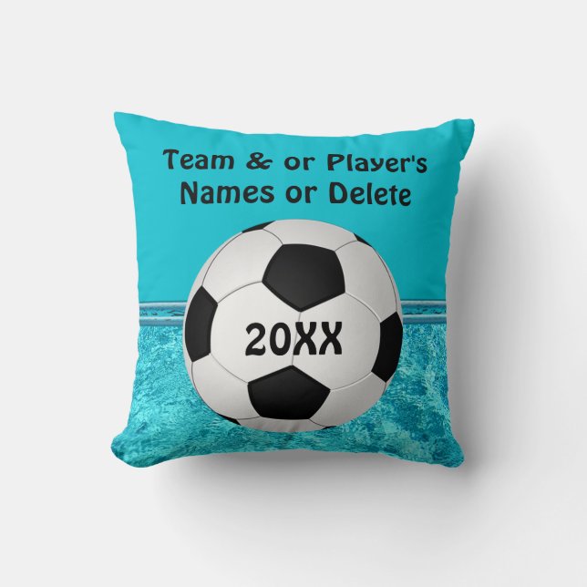 Personalized Soccer Team Gift Ideas, Soccer Pillow (Front)