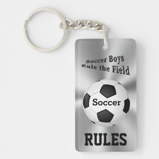 Personalized Soccer Team Gifts for Boys Name Keychain