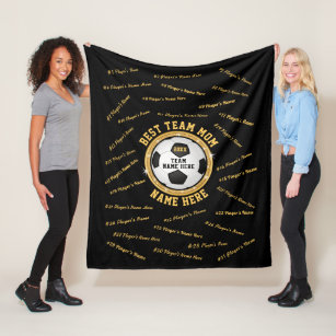 Personalized Soccer Team Mom Gifts, ALL Players Fleece Blanket