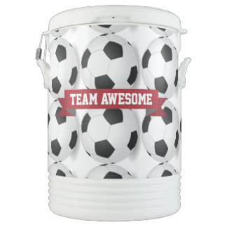 Personalized Soccer Team or Name Beverage Cooler