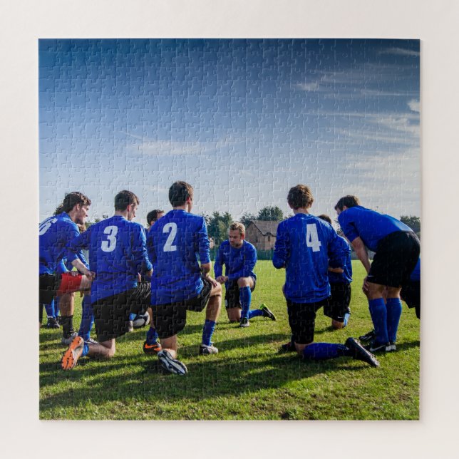 Personalized Soccer Team Photo  Jigsaw Puzzle (Vertical)