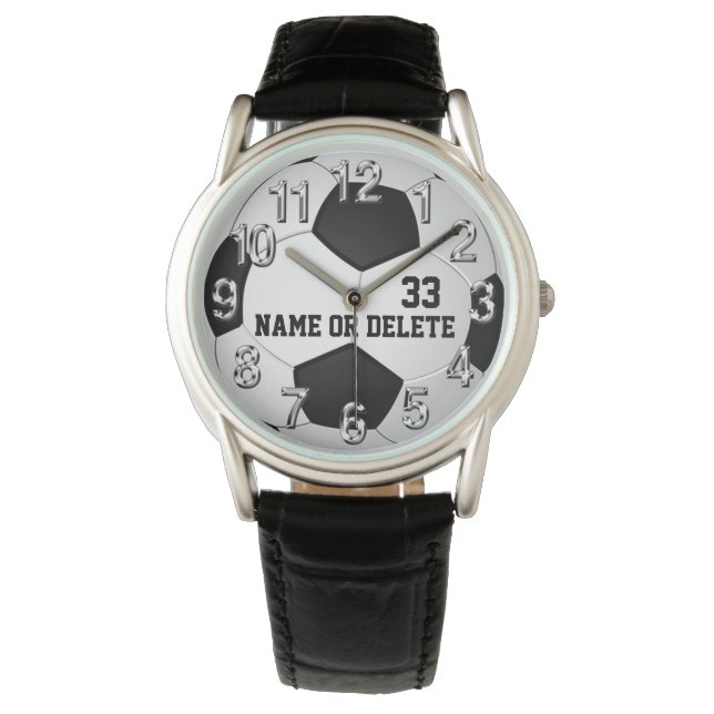 Personalized Soccer Watches for Men, Women, Kids (Front)