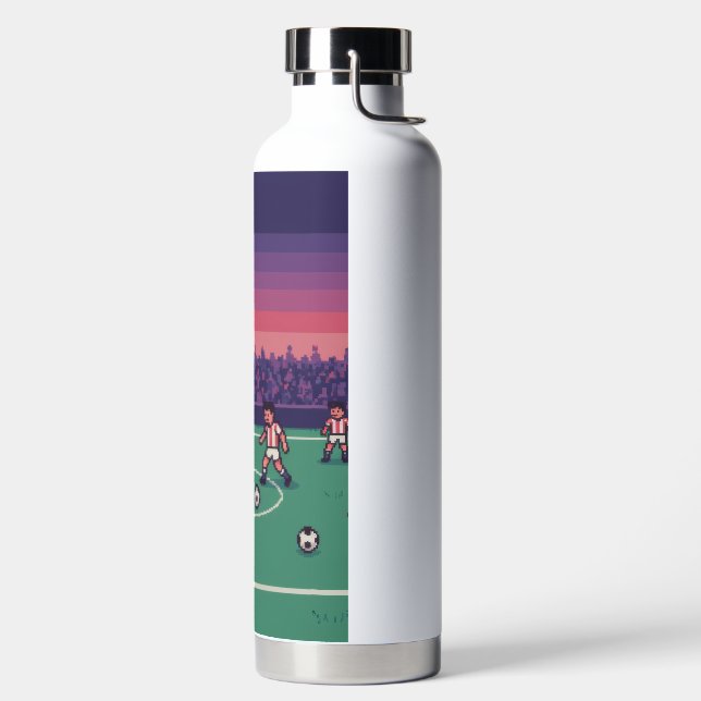 Personalized Soccer Water Bottle | Custom Name (Left)