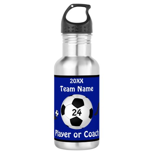 Personalized Soccer Water Bottles Players Coaches