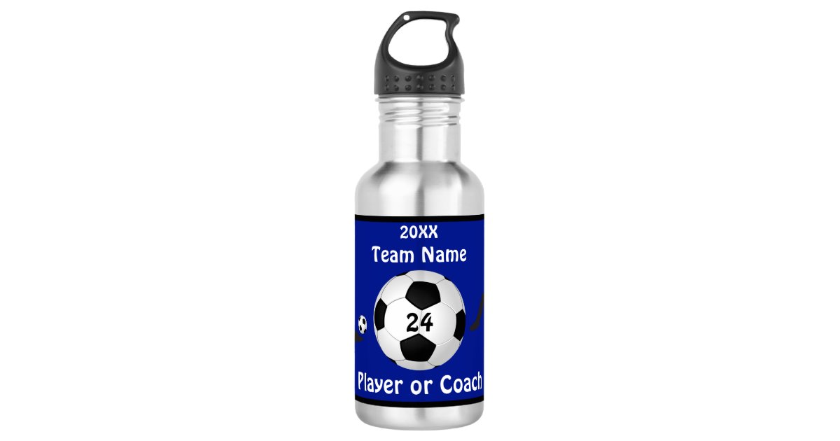 Personalized Coach Water Bottle - Soccer