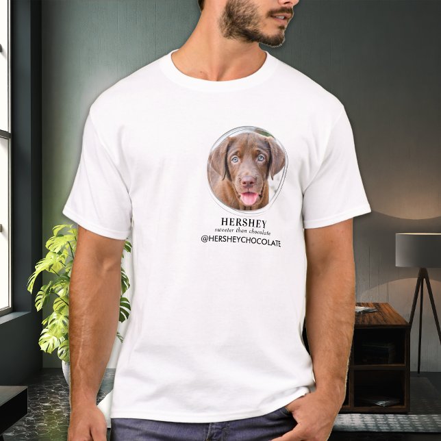 Personalized Social Media Insta Famous Pet Photo T-Shirt (Creator Uploaded)
