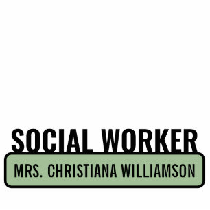 Personalized Social Worker Graduation Cutout