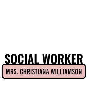 Personalized Social Worker Graduation Cutout