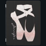 Personalized Soft Gradient Pink Ballet Shoes iPad Smart Cover<br><div class="desc">Protect your iPad,  iPad-air,  iPad-mini with this Soft Gradient Pink Ballet Shoes designer cover with a place to put your name/initials on. To change the font just click the "Customize it" button.</div>