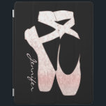 Personalized Soft Gradient Pink Ballet Shoes iPad Smart Cover<br><div class="desc">Protect your iPad,  iPad-air,  iPad-mini with this Soft Gradient Pink Ballet Shoes designer cover with a place to put your name/initials on. To change the font just click the "Customize it" button.</div>