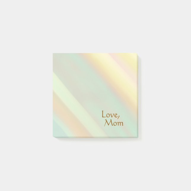Personalized Soft Pastel Colors  Post-it Notes (Front)