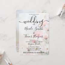 Personalized Soft Red Flowers Wedding